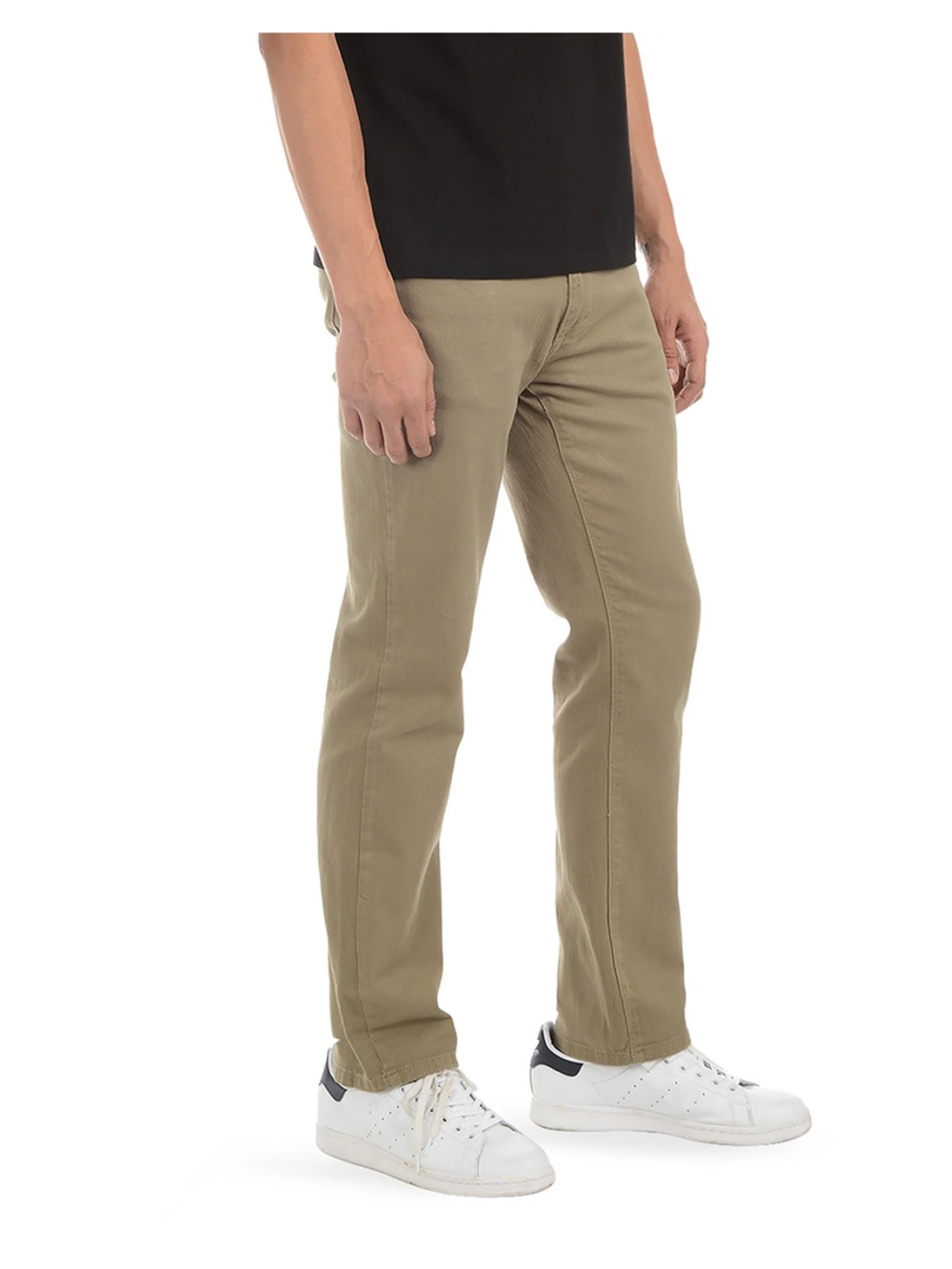Mott & Bow Men's Mercer Straight Leg Twill Jeans Olive Green Size 38x32